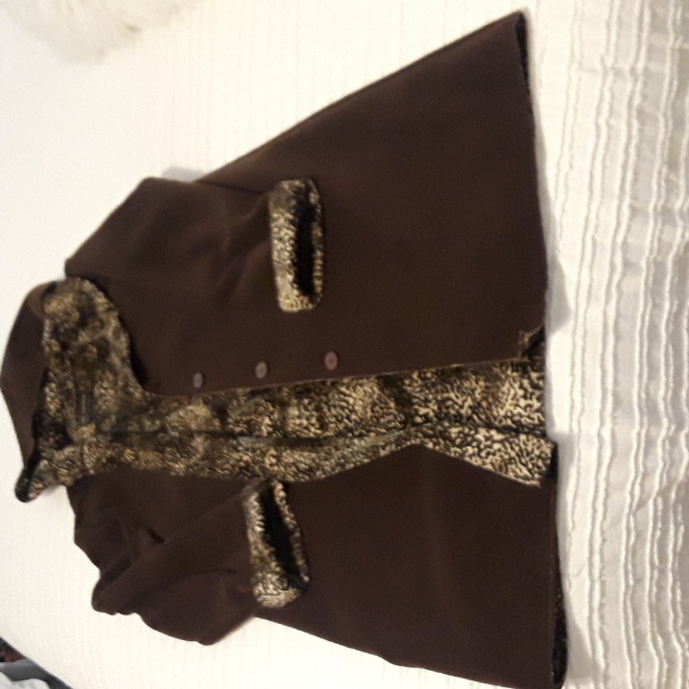 Leopard and Brown Coat with Hood